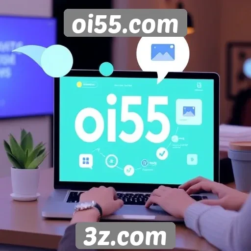 Exploração das funcionalidades interativas do oi55.com