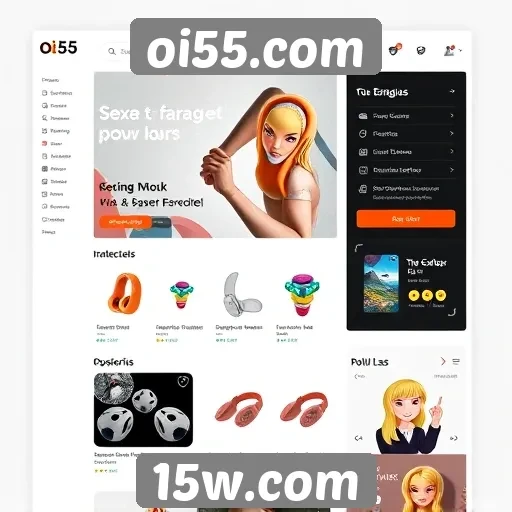 Interface do usuário do site oi55.com